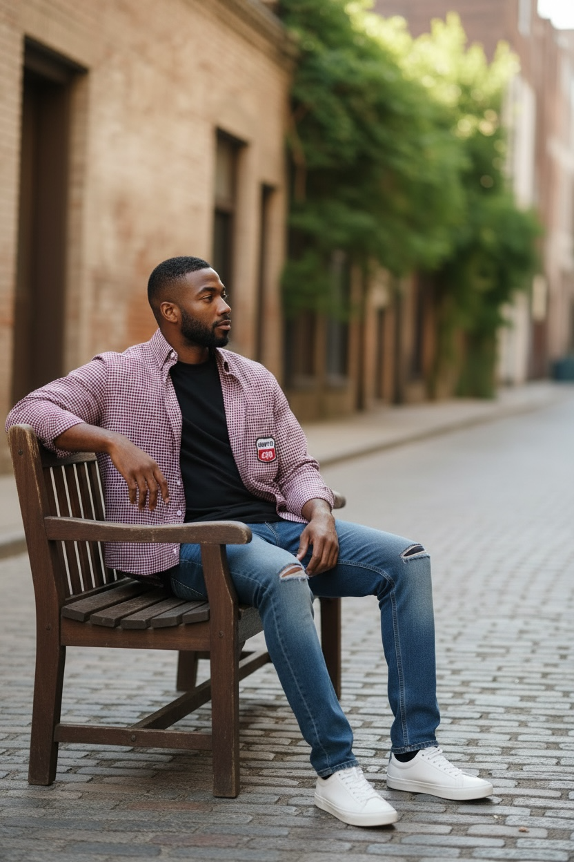Route 420 - L/S Button Front Shirt