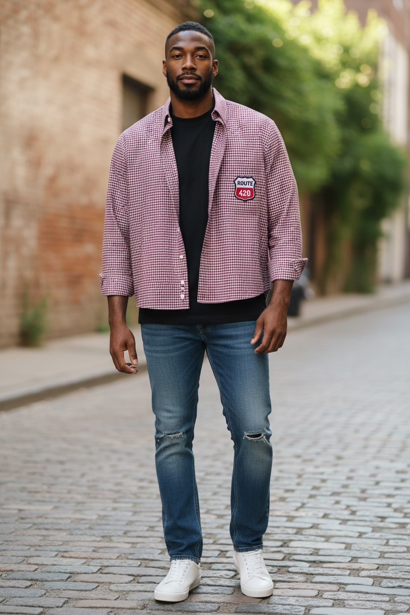 Route 420 - L/S Button Front Shirt